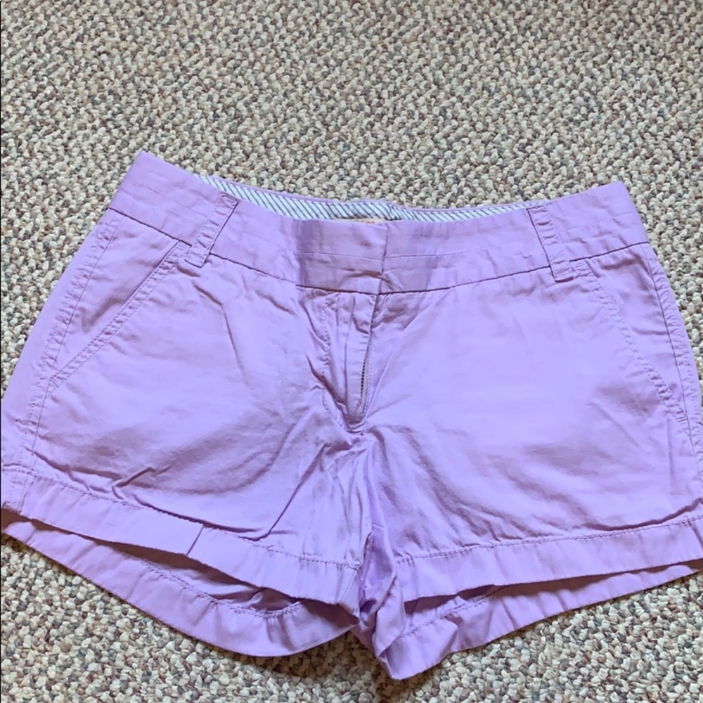 Jcrew purple chino shorts size 2